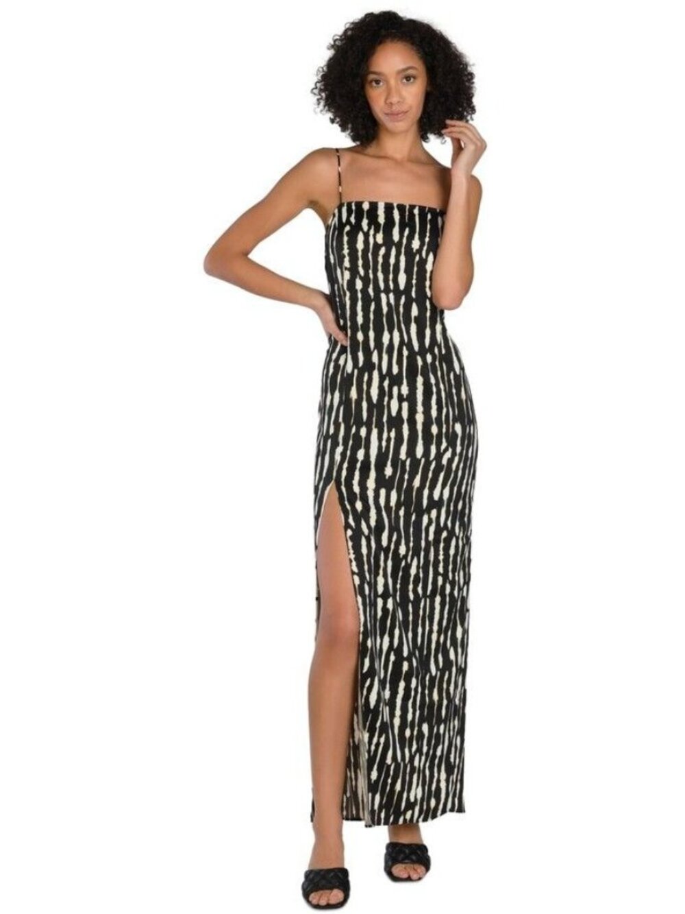 Nicole Williams English Bar lll Zebra dress Colorblock Bodycon size SMALL NEW